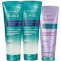 Kit Eudora Siage 2x Shampoo Antioleosidade Micelar 250ml + Condicionador Hidratação Micelar 200ml