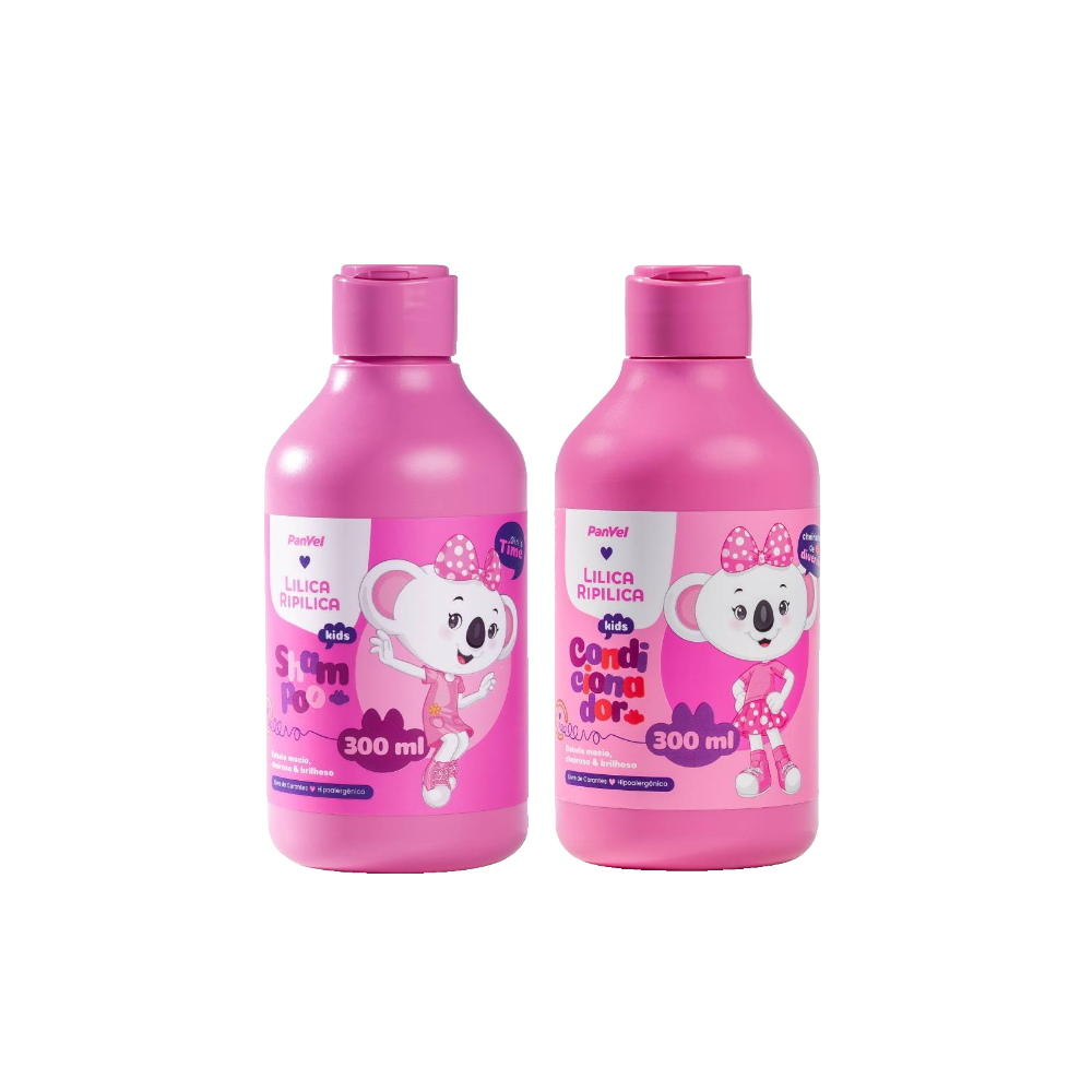 Kit Panvel Condicionador Kids Lilica Ripilica 300ml + Shampoo Kids Lilica Ripilica 300ml