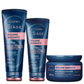 Kit Eudora Siàge Volume Imediato Shampoo 250Ml + Condicionador 200Ml + Máscara Capilar 250G