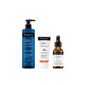 Kit Principia Protetor Solar Facial Ps 01 Fps 60 40Ml + Sérum Facial Antiacne E Oleosidade Nc 10 Niacinamida 10% 30Ml + Gel De Limpeza Facial Gl 02 350G