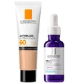 Kit La Roche-Posay Protetor Solar Facial Anthelios Ultra Cover Cor 2.5 Fps60 30G + Sérum Facial Mela B3 Antimanchas 30Ml