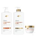 Kit Dove Shampoo Uv Repair & Glow Ferúlico 600ml + Condicionador Uv Repair & Glow Ferúlico 600ml + Máscara Capilar Uv Repair & Glow Ferúlico 250g