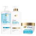 Kit Dove Shampoo Hidratação + Hialuron Vit 600ml + Condicionador 600ml + Mascara De Tratamento 270g