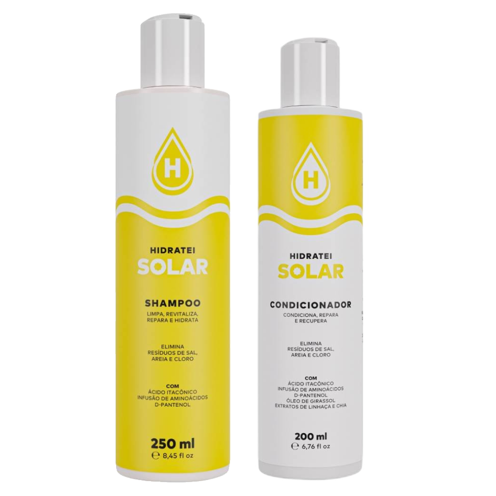 Kit Hidratei Shampoo Solar 250ml + Condicionador Solar 200ml