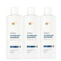 Kit 3 Shampoo Dove Reconstrução+Aminoácido 370Ml