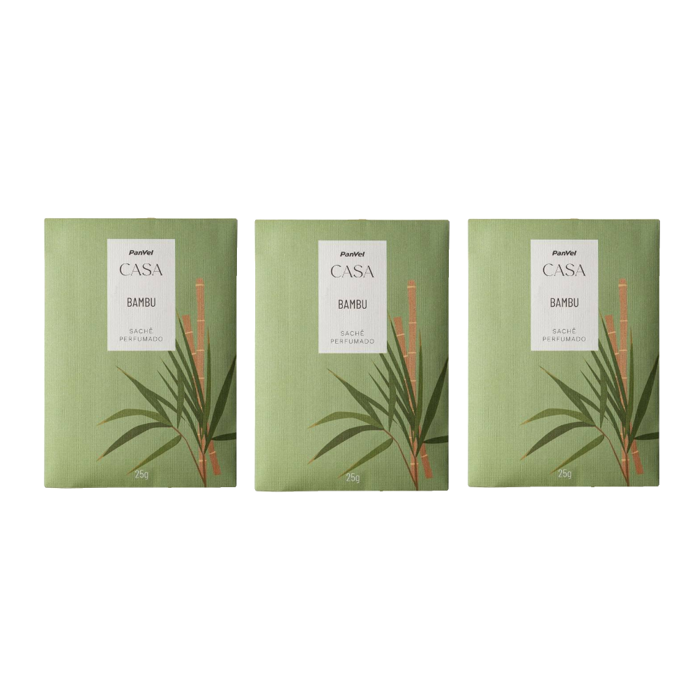 Kit Sachê Perfumado Panvel Casa Bambu 25g