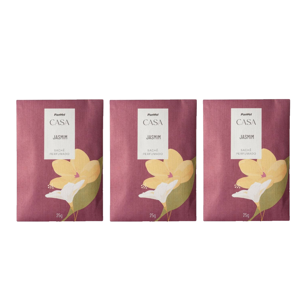 Kit Sachê Perfumado Panvel Casa Jasmim 25g