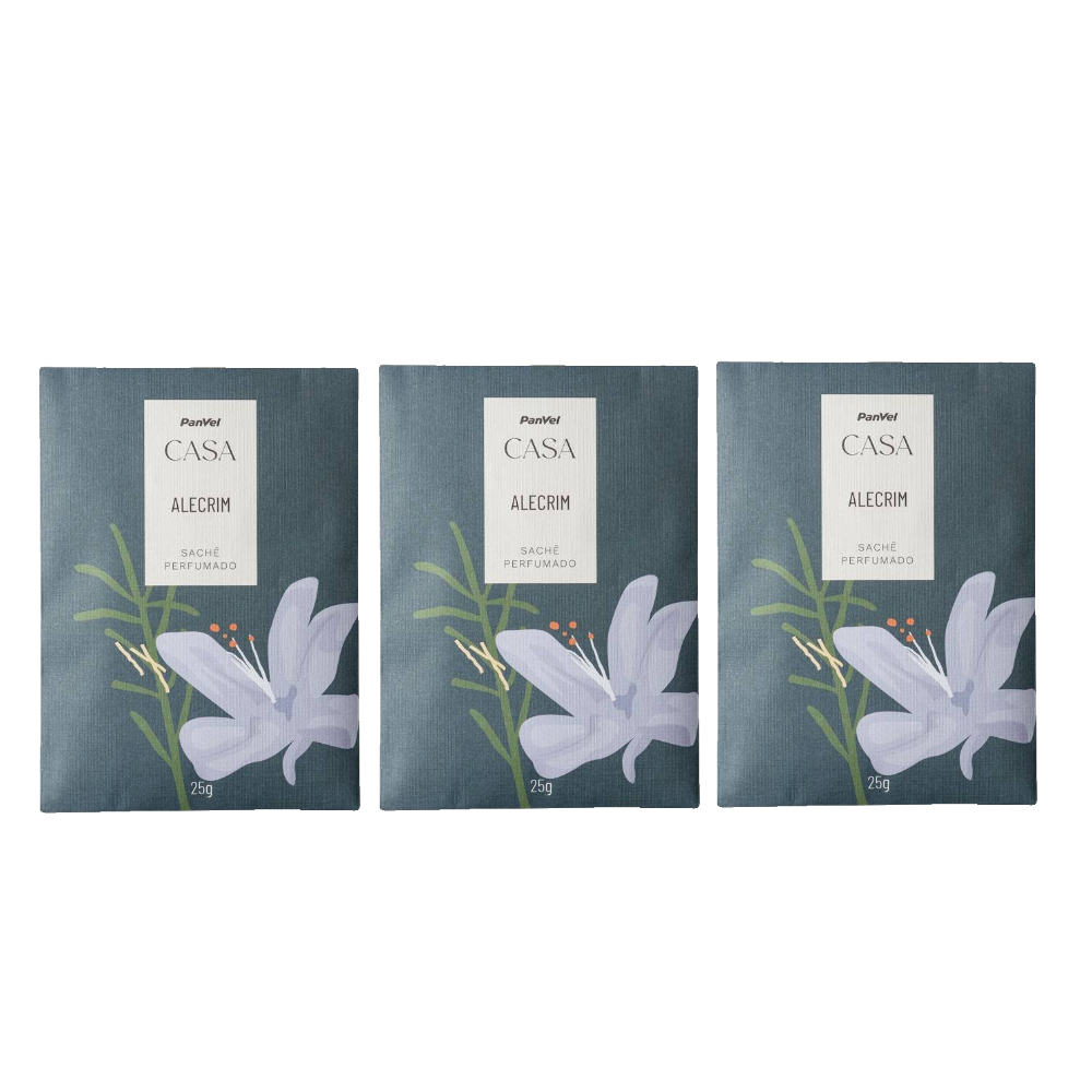 Kit Sachê Perfumado Panvel Casa Alecrim 25g