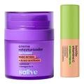 Kit Sallve Bastão Vitamina C 10% 10G + Creme Facial Retexturizador Noturno 30G