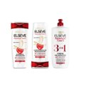 Kit Elseve Creme Milagroso 3 Em 1 Reparação Total 5 500Ml + Condicionador L'Oréal Paris Reparação Total 5 200Ml + Shampoo L'Oréal Paris Reparação Total 5 200Ml