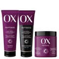 Kit Shampoo Ox Peptídeos 240Ml + Condicionador 240Ml + Máscara De Tratamento Capilar 500G