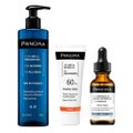 Kit Principia Sérum Facial Anti Idade Ah 2 Ácido Hialurônico 2% + Vitamina B5 1% 30Ml + Gel De Limpeza Facial Gl 02 350G + Protetor Solar Facial Ps 01 Fps 60 40Ml