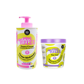 Kit Lola Cosmetics Gel Modelador Capilar Plot Twist Nut 230G + Creme Modelador Plot Twist Guava Cream 480G
