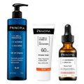 Kit Principia Protetor Solar Facial Ps 01 Fps 60 40Ml + Gel De Limpeza Facial Gl 02 350G + Sérum Facial Antiacne E Oleosidade Nc 10 Niacinamida 10% 30Ml