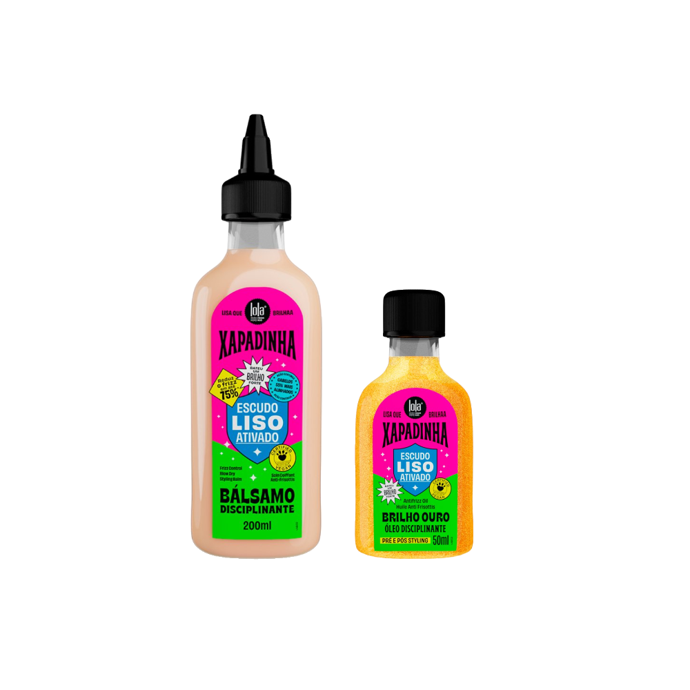 Kit Lola Cosmetics Óleo Disciplinante Xapadinha 50ml + Bálsamo Disciplinante Xapadinha 200ml