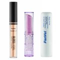 Kit Panvel Brilho Labial Duo Balm Jelly Moon Make Up Cor Lilás 3G + Manteiga De Cacau Com Propólis 3,5G + Gloss Labial Make Up Shine 3,5G