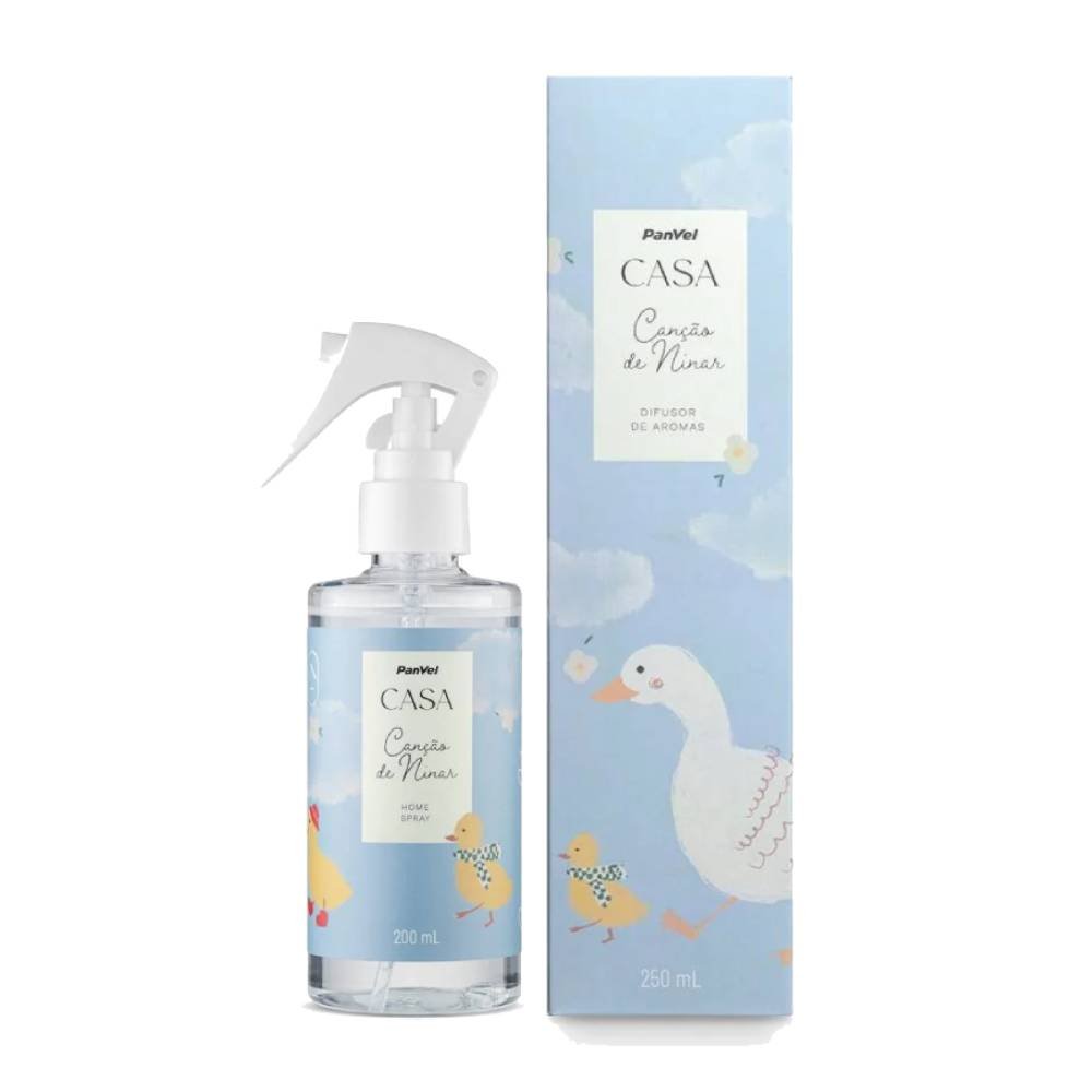 Kit Panvel Difusor De Aromas Casa Canção De Ninar 250ml + Home Spray Canção De Ninar 200ml