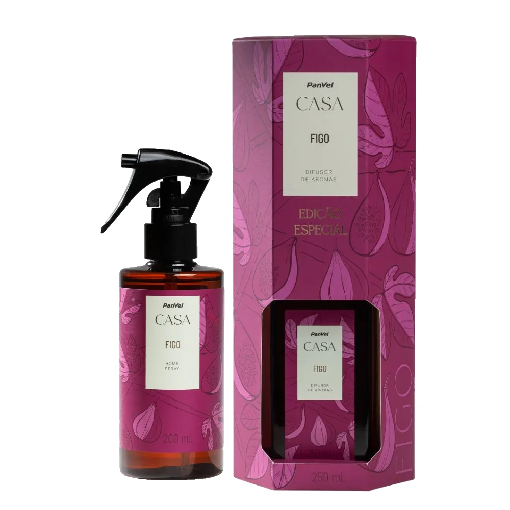 Kit Panvel Difusor Casa Figo 250ml + Home Spray Figo 200ml
