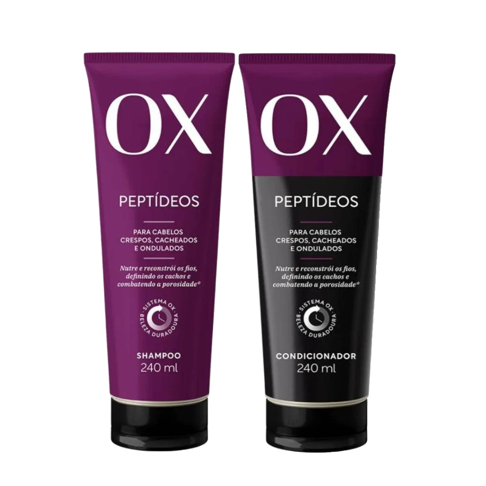 Kit Condicionador Ox Peptideos 240ml + Shampoo 240ml