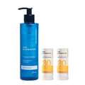 Kit Panvel Dermativ 2 Protetor Solar Facial Em Bastão (stick) Fps80 Cor 20 13g + Gel De Limpeza Facial Ácido Salicílico 0,3% + Zinco 0,6% 300ml