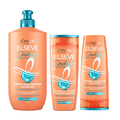 Kit Elseve Creme Para Pentear Nutritivo L'Oréal Paris Cachos Longos Dos Sonhos 250Ml + Condicionador 200Ml + Shampoo 200Ml