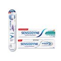 Kit Sensodyne Creme Dental Para Sensibilidade Nos Dentes Limpeza Profunda 90G + Creme Dental Alívio Rápido E Duradouro Da Sensibilidade 90G + Escova Dental Para Dentes Sensíveis Gentle 1 Unidade