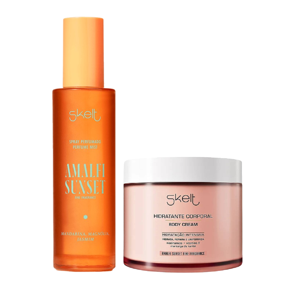 Kit Skelt Hidratante Corporal Amalfi Sunset 200g + Body Splash 100ml