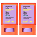 Kit Protetor Solar Facial Stick Sallve Cor 6 Fps90 15G 2 unidades