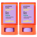 Kit Protetor Solar Facial Stick Sallve Cor 7 Fps 90 15G 2 unidades