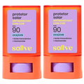 Kit Protetor Solar Facial Stick Sallve Cor 8 Fps 90 15G 2 unidades