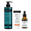 Kit Principia Gel De Limpeza Facial Gl 01 350g + Sérum Facial Anti Idade Ah 2 Ácido Hialurônico 2% + Vitamina B5 1% 30ml + Protetor Solar Facial Ps 01 Fps 60 40ml