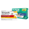 Kit Pastilhas Para Garganta Strepsils Sabor Mel E Limão Caixa 8 Pastilhas + Naldecon Dia E Noite Paracetamol 800Mg + Cloridrato De Fenilefrina 20Mg 24 Comprimidos