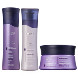 Kit Capilar Amend Máscara De Tratamento Expertise Intensificadora Pós Progressiva 300g + Condicionador 250ml + Shampoo 250ml