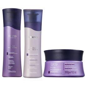 Kit Capilar Amend Máscara De Tratamento Expertise Intensificadora Pós Progressiva 300G + Condicionador 250Ml + Shampoo 250Ml