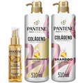 Kit Capilar Pantene Pro V Miracles Colágeno Hidrata Resgata Condicionador 510Ml + Leave In E Óleo Finalizador Capilar Milagroso 95Ml + Shampoo 510Ml