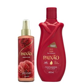 Kit Paixão Tentadora Ameixa Rubi Hidratante Corporal 400Ml + Body Splash 200Ml