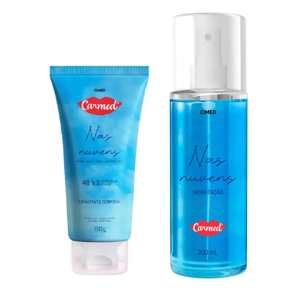 Kit Carmed Nas Nuvens Hidratante Corporal 150ml + Body Splash 200ml