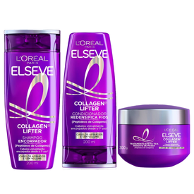 Kit Capilar Elseve Condicionador Collagen Lifter 200Ml + Máscara De Tratamento 300G + Shampoo 200Ml