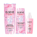 Kit Capilar Elseve Shampoo L'Oreal Paris Glycolic Gloss 400Ml + Sérum 100Ml + Condicionador 200Ml
