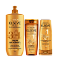 Kit Capilar Elseve Shampoo L'Oréal Paris Óleo Extraordinário 200Ml + Condicionador 200Ml + Creme Milagroso 500Ml
