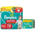 Kit Chá De Fralda Pampers Pants Ajuste Total Xxg Com 78 Unidades + Lenços Umedecidos Aloe Vera Leve 4 Pague 3 Com 48 Unidades