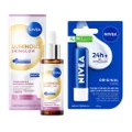 Kit Nivea Sérum Facial Luminous630 Skin Glow 30Ml + Hidratante Labial Original Care Hidratação Profunda 4,8G