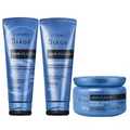 Kit Capilar Eudora Siage Máscara De Tratamento Hair-plastia 250g + Shampoo 250ml + Condicionador 200ml