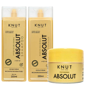 Kit Capilar Knut Shampoo Absolut 250Ml + Condicionador 250Ml + Máscara De Tratamento Capilar 300G