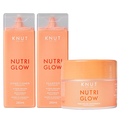 Kit Capilar Knut Condicionador Nutriglow 250Ml + Máscara De Tratamento Capilar 300G + Shampoo 250Ml