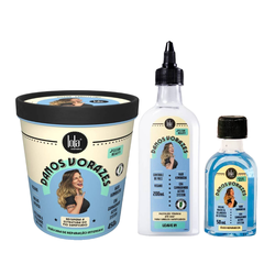 Kit Capilar Lola Cosmetics Leave In Capilar Danos Vorazes 200ml + Óleo Reparador 50ml + Creme De Tratamento 450g