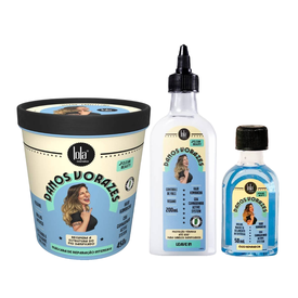 Kit Capilar Lola Cosmetics Leave In Capilar Danos Vorazes 200Ml + Óleo Reparador 50Ml + Creme De Tratamento 450G