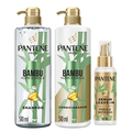 Kit Capilar Pantene Condicionador Bambu Nutre E Cresce 510Ml + Shampoo 510Ml + Sérum Capilar 95Ml