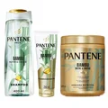 Kit Capilar Pantene Shampoo Pro V Bambu Nutre & Cresce 400 Ml + Máscara De Tratamento 600Ml + Condicionador 250Ml