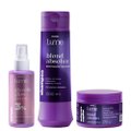 Kit Capilar Panvel Lume Shampoo Matizador Blond Absolute 300Ml + Máscara Capilar Matizadora Blond Absolute 270G Grátis Sérum Glycolic Glow 120Ml